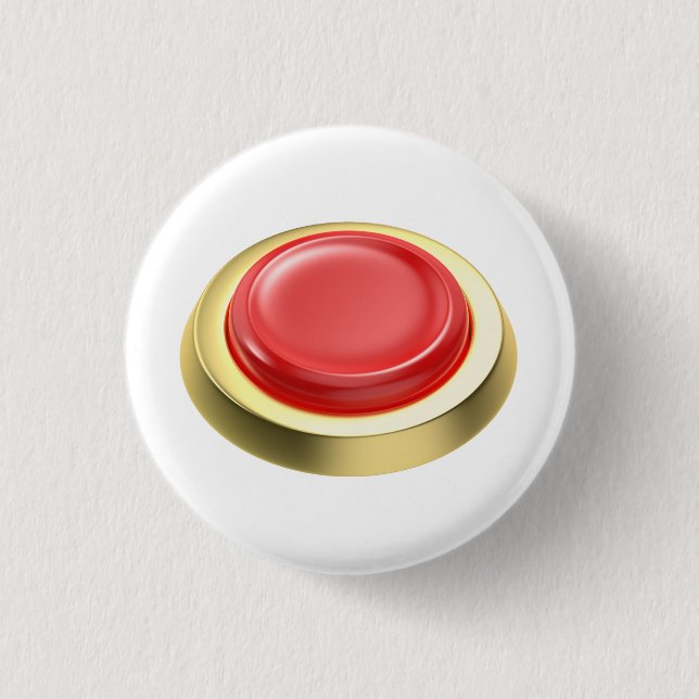 Badge Rond 2,50 Cm Bouton rouge d'urgence (Devant)