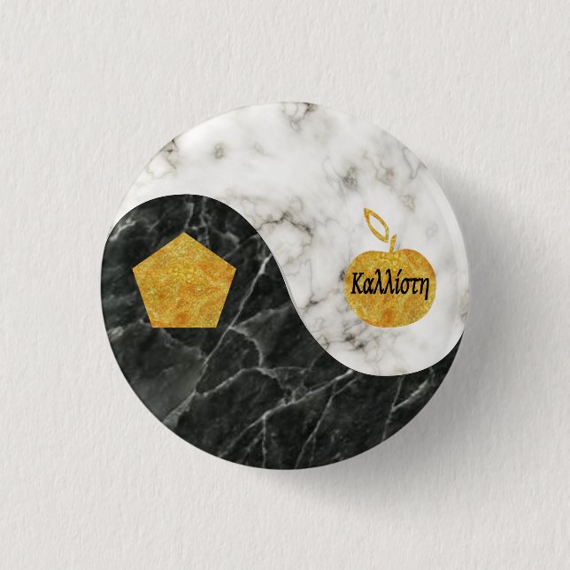 Badge Rond 2,50 Cm Bouton sacré de Chao (Devant)