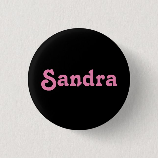 Badge Rond 2,50 Cm Bouton Sandra (Devant)