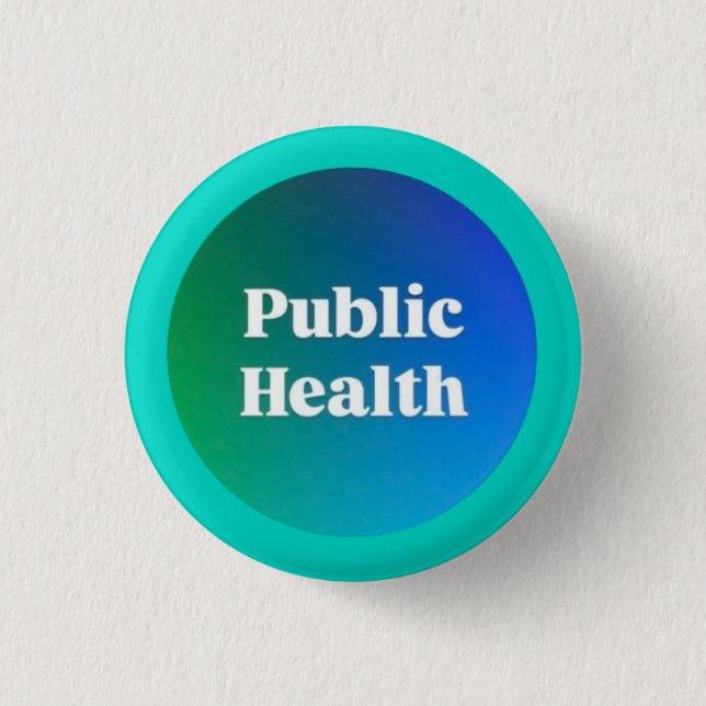 Badge Rond 2,50 Cm Bouton "Santé Publique" Petit (Devant)