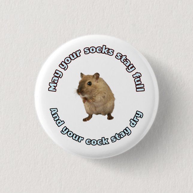 Badge Rond 2,50 Cm Bouton sec (Devant)