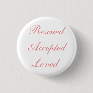 Badge Rond 2,50 Cm Bouton secouru accepté aimé