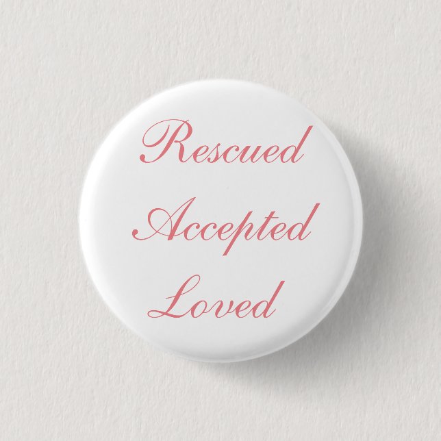 Badge Rond 2,50 Cm Bouton secouru accepté aimé (Devant)
