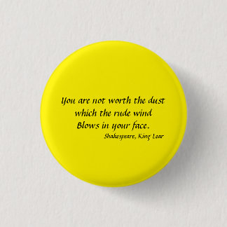 Badge Rond 2,50 Cm Bouton - Shakespeare, "King Lear"