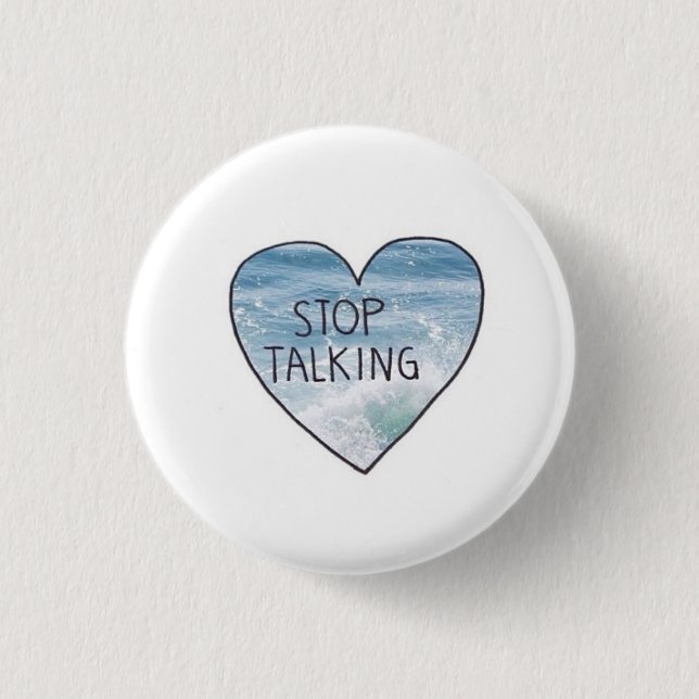 Badge Rond 2,50 Cm Bouton Silence (Devant)