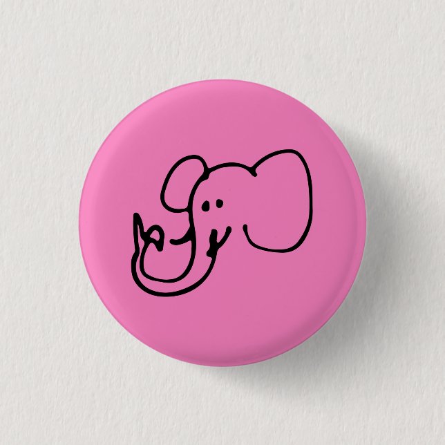 Badge Rond 2,50 Cm Bouton simple de PERSONNE ABAISSÉE (Devant)