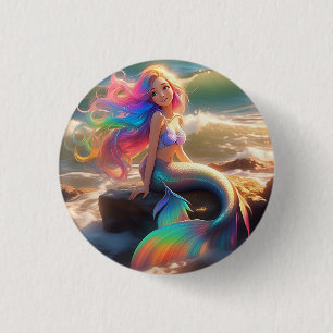 Badge Rond 2,50 Cm Bouton sirène customisé