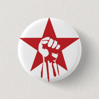 Badge Rond 2,50 Cm Bouton socialiste de poing