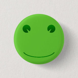 Badge Rond 2,50 Cm Bouton Sourire grenouille