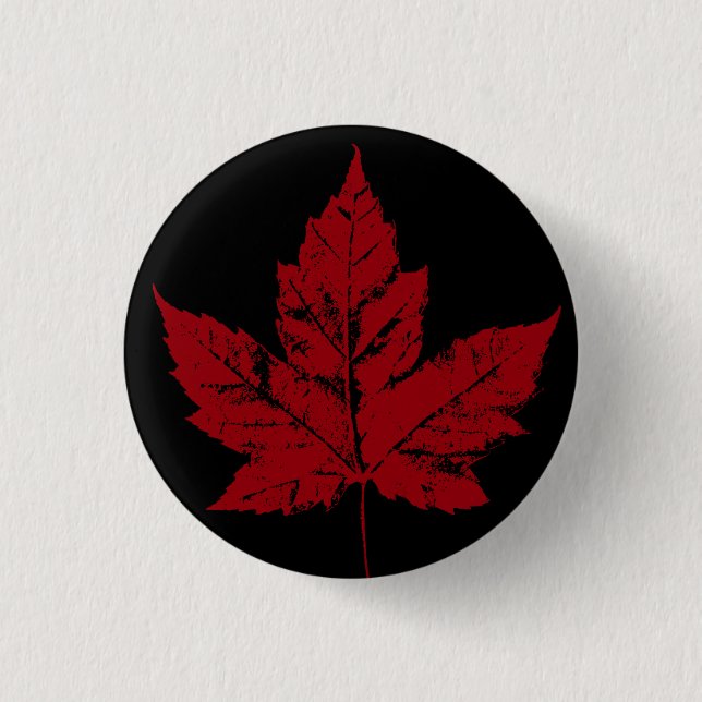 Badge Rond 2,50 Cm Bouton souvenir Canada Cool Boutons Canada Cadeaux (Devant)
