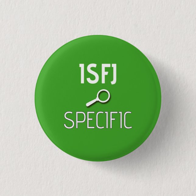 Badge Rond 2,50 Cm Bouton "spécifique" d'ISFJ (Devant)