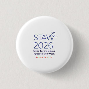Badge Rond 2,50 Cm Bouton STAW AAST
