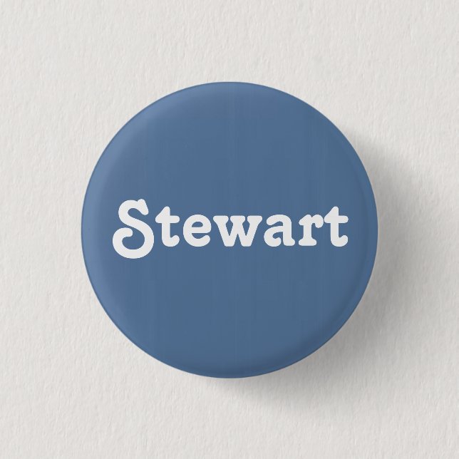 Badge Rond 2,50 Cm Bouton Stewart (Devant)