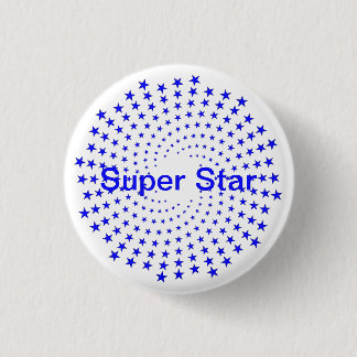 Badge Rond 2,50 Cm Bouton - Super Star Starburst