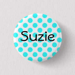 Badge Rond 2,50 Cm Bouton Suzie