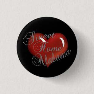 Badge Rond 2,50 Cm Bouton Sweet Home Alabama