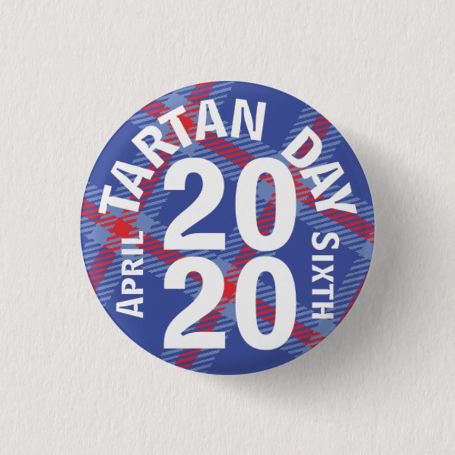 Badge Rond 2,50 Cm Bouton Tartan Day 2020 (Devant)