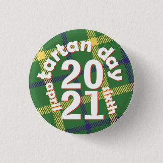 Badge Rond 2,50 Cm Bouton Tartan Day 2021