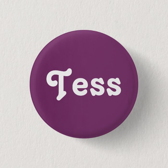 Badge Rond 2,50 Cm Bouton Tess (Devant)