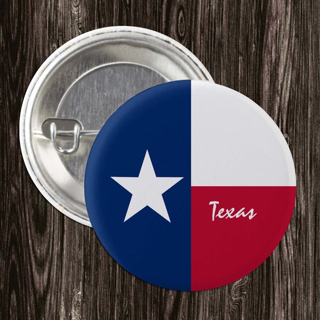 Badge Rond 2,50 Cm Bouton Texas, mode du drapeau du Texas patriotique (Créateur téléchargé)