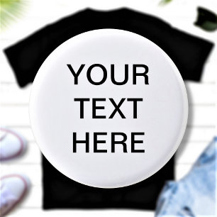 Badge Rond 2,50 Cm Bouton Texte Personnalisé Et Bouton Pinback Couleu