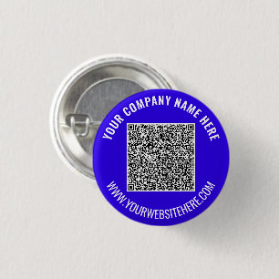 Badge Rond 2,50 Cm Bouton Texte personnalisé - Info analyse de code Q