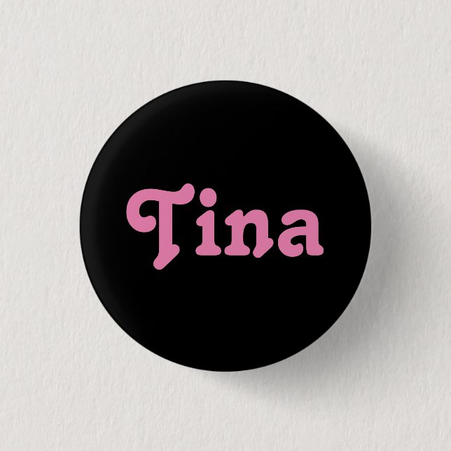 Badge Rond 2,50 Cm Bouton Tina (Devant)