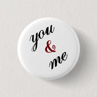 Badge Rond 2,50 Cm Bouton Toi et Moi