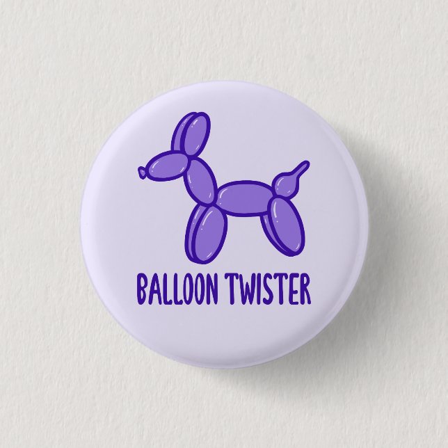Badge Rond 2,50 Cm Bouton torsadé (violet) (Devant)