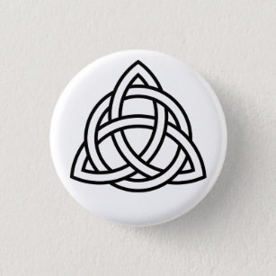 Badge Rond 2,50 Cm Bouton Triquetra celtique (Trinité)