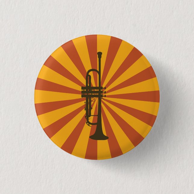 Badge Rond 2,50 Cm Bouton Trumpet (Devant)