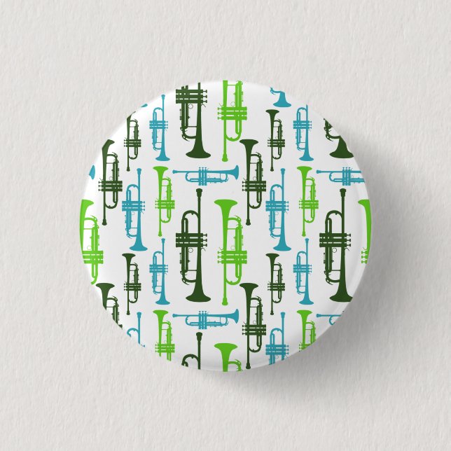Badge Rond 2,50 Cm Bouton Trumpet (Devant)