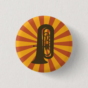 Badge Rond 2,50 Cm Bouton Tuba