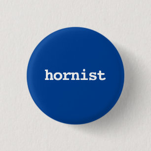 Badge Rond 2,50 Cm bouton typographie horniste