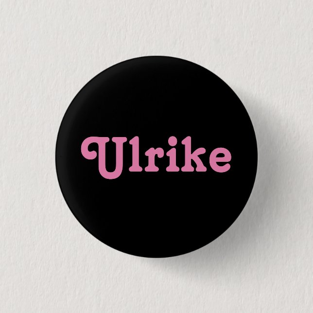 Badge Rond 2,50 Cm Bouton Ulrike (Devant)