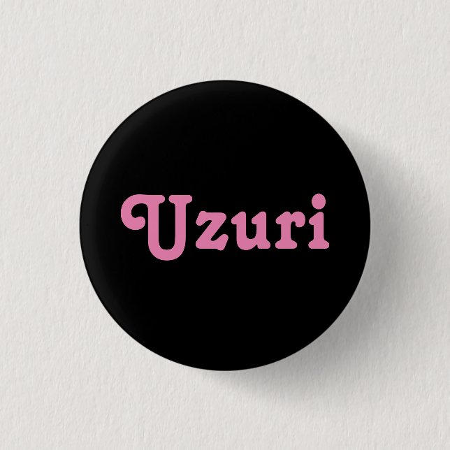 Badge Rond 2,50 Cm Bouton Uzuri (Devant)