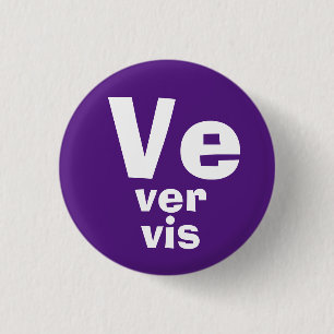 Badge Rond 2,50 Cm Bouton Ve, Ver, Vis Pronouns