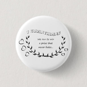 Badge Rond 2,50 Cm Bouton Verse de la Bible