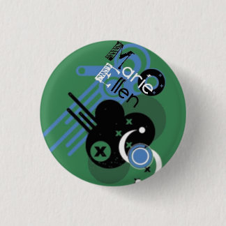 Badge Rond 2,50 Cm bouton vert