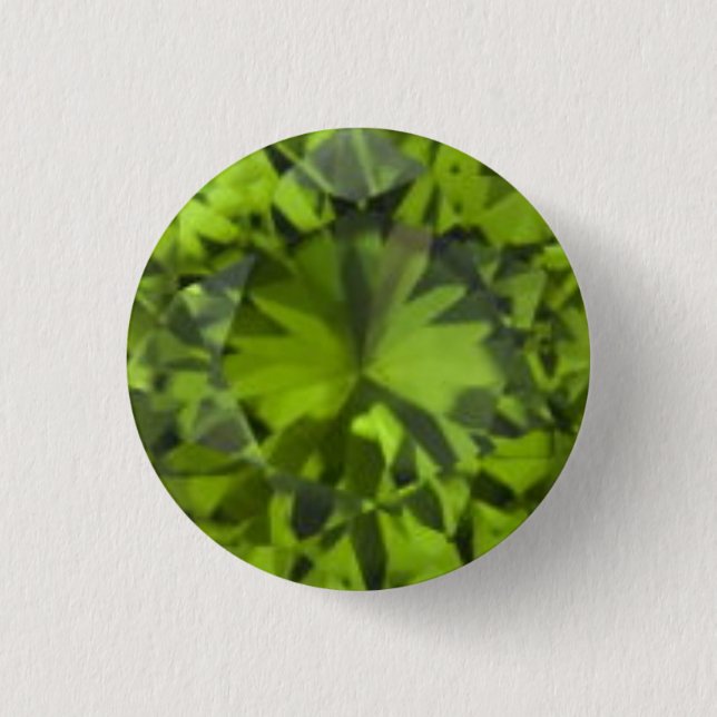 Badge Rond 2,50 Cm Bouton vert (Devant)