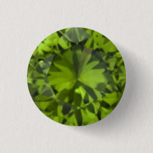 Badge Rond 2,50 Cm Bouton vert