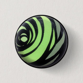 Badge Rond 2,50 Cm Bouton vert de Chakra