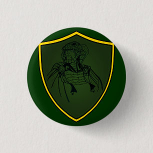Badge Rond 2,50 Cm Bouton/vert de croquis de Serpie