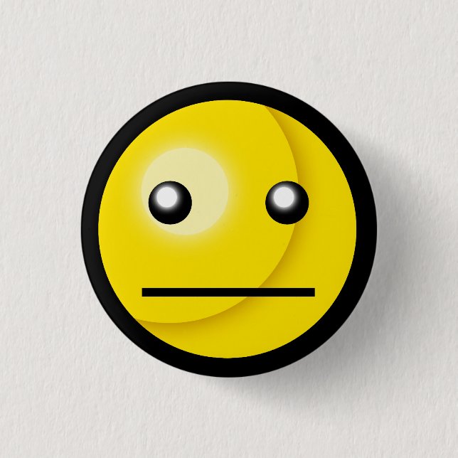 Badge Rond 2,50 Cm Bouton vide de regard fixe (Devant)
