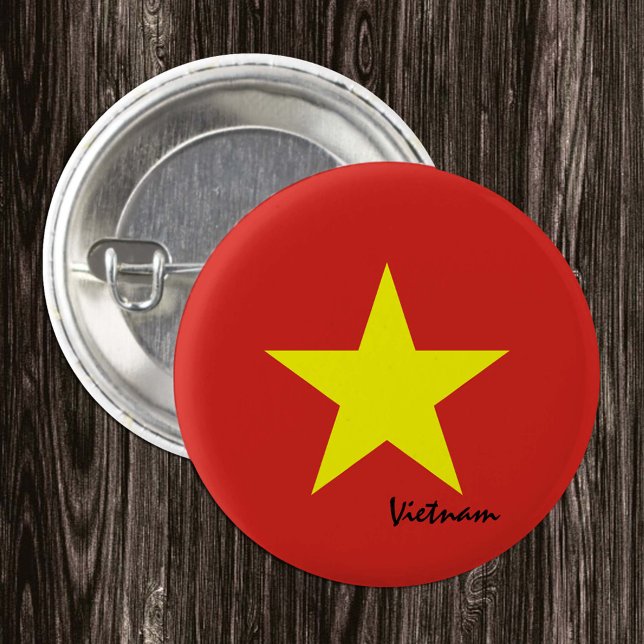 Badge Rond 2,50 Cm Bouton Vietnam, mode patriotique du drapeau vietna (Créateur téléchargé)