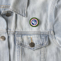 Bouton vintage rouge blanc bleu proverbe chêne Aco