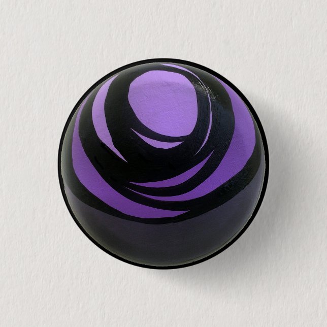 Badge Rond 2,50 Cm Bouton violet de Chakra (Devant)