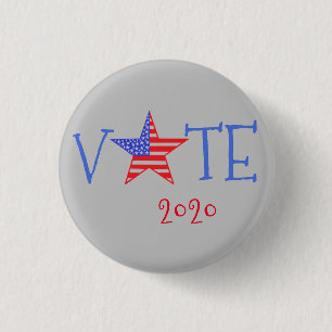 Badge Rond 2,50 Cm Bouton Vote 2020