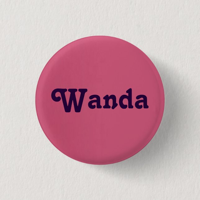 Badge Rond 2,50 Cm Bouton Wanda (Devant)