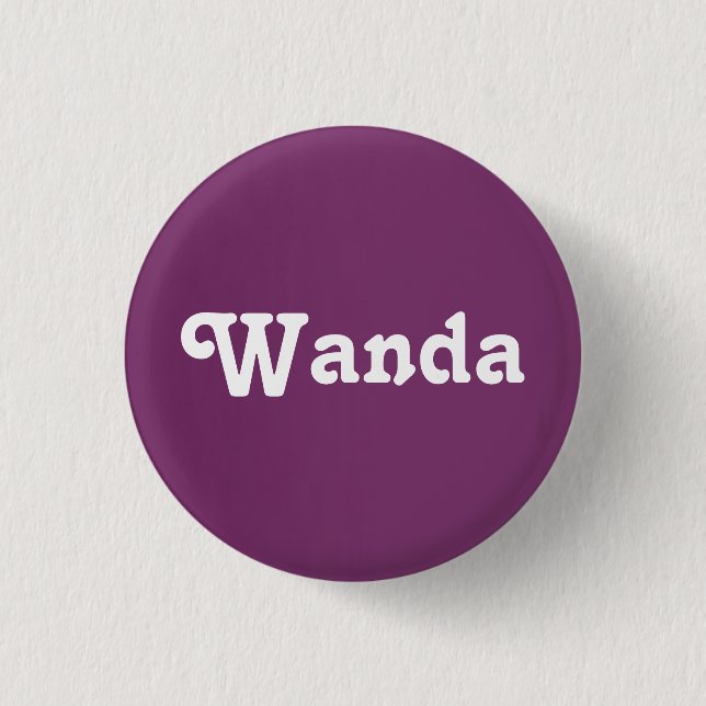 Badge Rond 2,50 Cm Bouton Wanda (Devant)